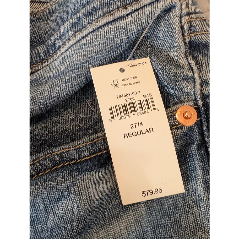 NWT Gap Jeans Women's Size 4R Blue Classic Straight Mid-Rise (0421)